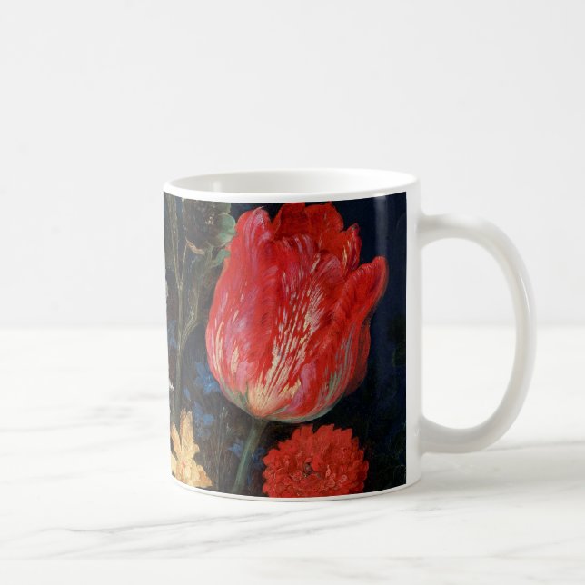 Flowers in Glass Vessel, Jan Brueghel the Elder Coffee Mug (Right)
