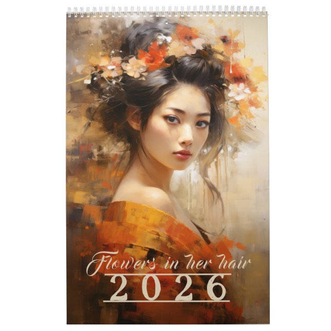 Flowers in Her Hair 2026 Calendar (Cover)