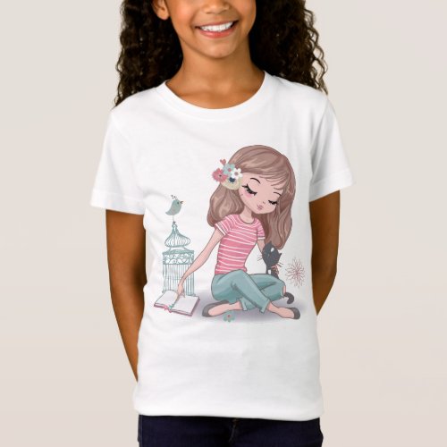 Flowers In Her Hair T_Shirt