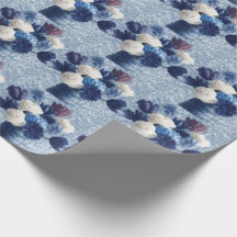 Flowers in Morning Blue | Painterly Blue Floral