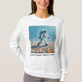 Flowers in Space T-Shirt
