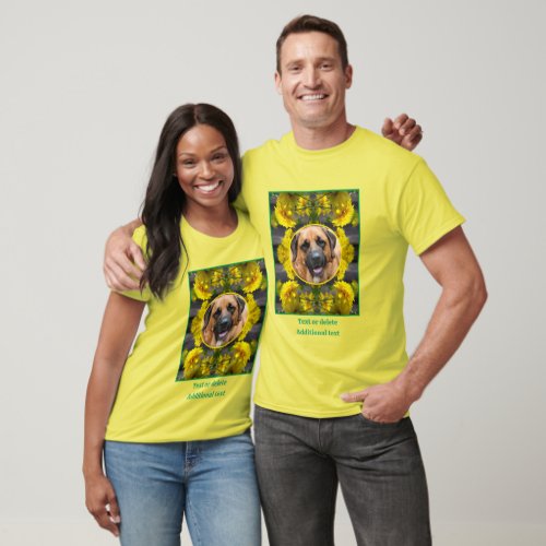 Flowers In Sunshine Create Your Own Pet Photo  T_Shirt