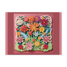 Flowers in the Garden | Paper Art