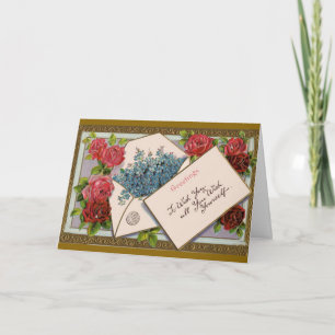 Flowers in the Mail - Birthday Card