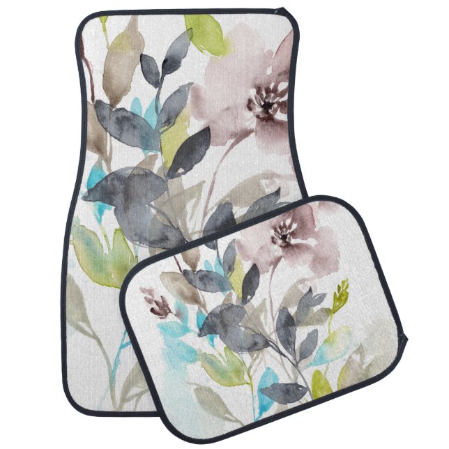 Flowers in the Mix Car Floor Mat (Set)