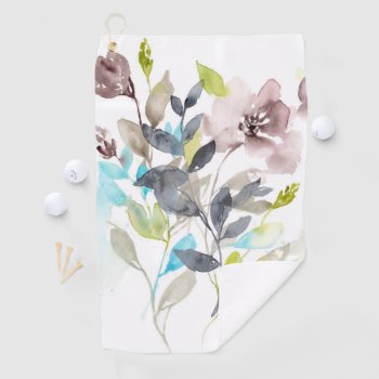 Flowers In The Mix Golf Towel by worldartgroup at Zazzle