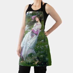 Flowers in the Wind, John William Waterhouse Apron