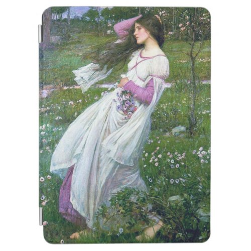 Flowers in the Wind John William Waterhouse iPad Air Cover