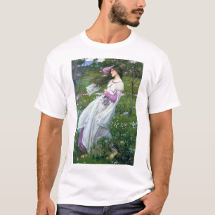 Flowers in the Wind, John William Waterhouse T-Shirt