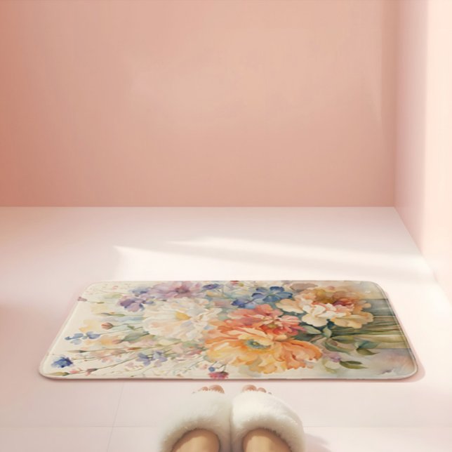 flowers in vase bath mat (Creator Uploaded)