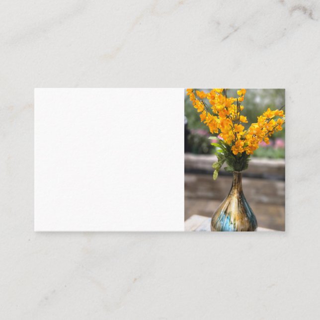 Flowers in Vase Business Card (Front)