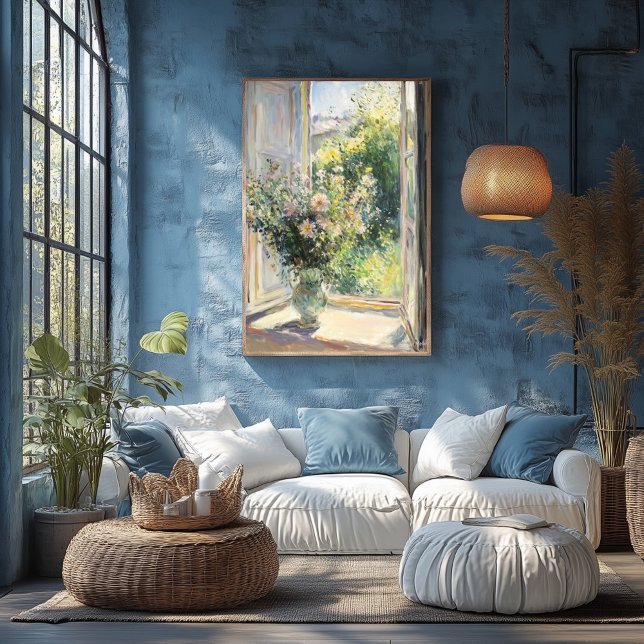 Flowers in Vase by Sunlit Window – Impressionist Poster (Creator Uploaded)