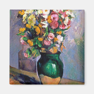 Flowers in Vase, Cezanne Magnet