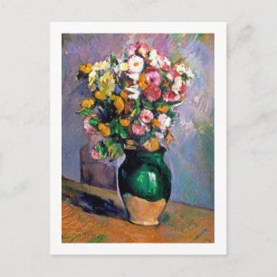 Flowers in Vase, Cezanne Postcard