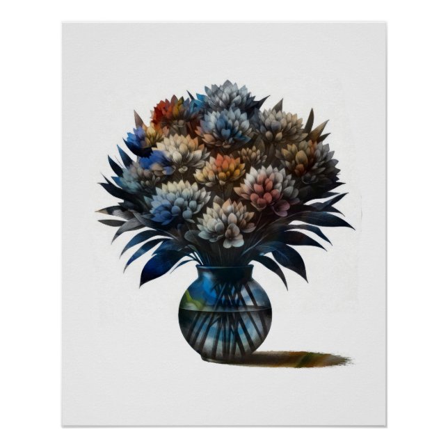 Flowers in Vase Poster (Front)