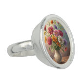 Flowers in vase ring (Side)