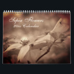 Flowers In Vintage Sepia Calendar<br><div class="desc">A collection of flowers done in vintage sepia photography including dogwood, roses, dahlias, Black Eyed Susan, lady slipper orchids, daisies, magnolias, and more calendar. Photography by Susan. Click on Customize to add text. These images are available on many products in my store. Links to all of my stores are located...</div>