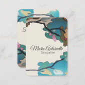 Flowers in Watercolors PAPER & SIZE OPTIONS -Large Business Card (Front/Back)