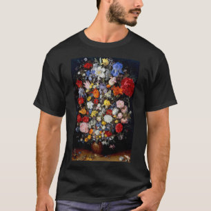 Flowers in Wooden Vessel, Jan Brueghel the Elder T-Shirt