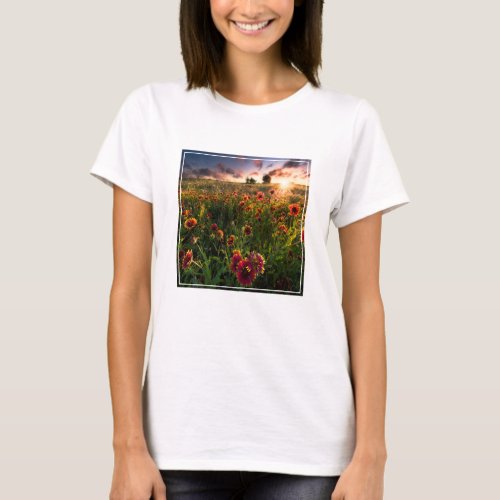 Flowers  Indian Blanket Wildflower Texas T_Shirt