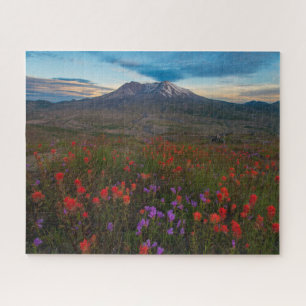 Flowers   Indian Paintbrush & Penstemon Jigsaw Puzzle
