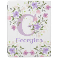 Flowers, Initial, and Name Abigail