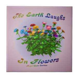 Flowers Inspirational Quote Tile
