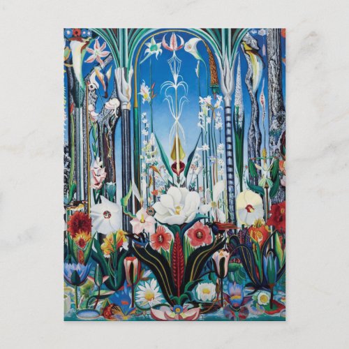 Flowers Italy by Joseph Stella Postcard