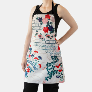 Flowers, Japanese Design Apron