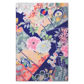 Flowers  Japanese Floral Design Tissue Paper by Wagaraya at Zazzle