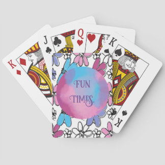 Flowers, Joy, Fun Graphic Poker Cards