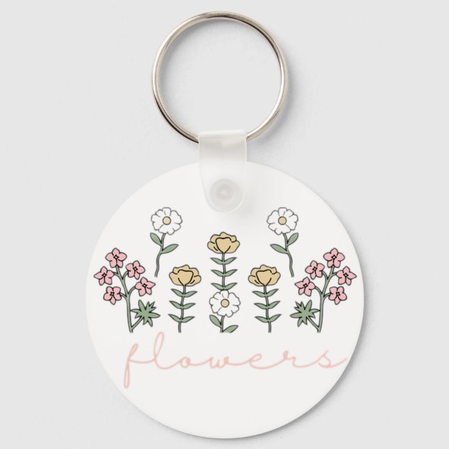 Flowers Keychain (Front)