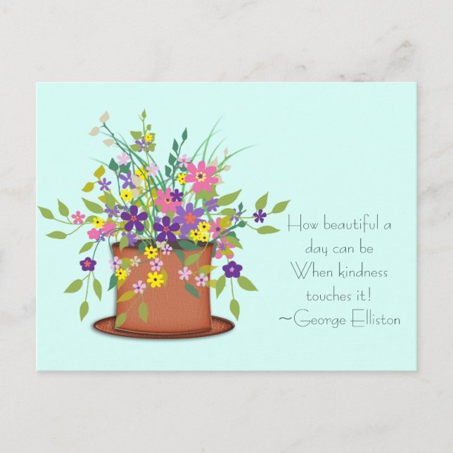 Flowers & Kindness Postcard (Front)