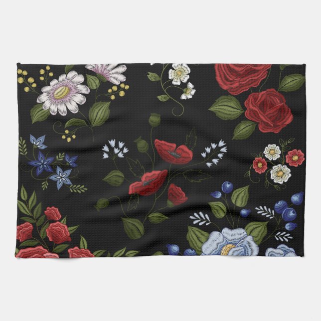 Flowers Kitchen Towel (Horizontal)