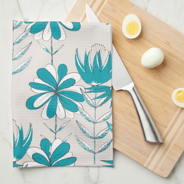 Flowers Kitchen Towel (Quarter Fold)