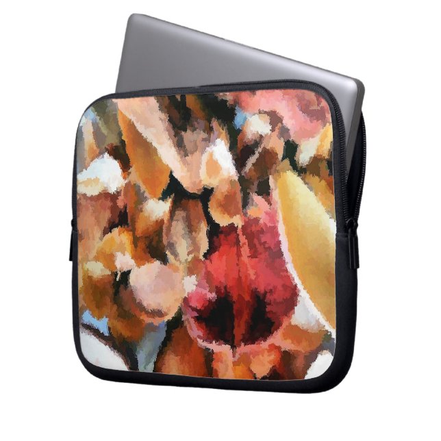 FLOWERS LAPTOP SLEEVE (Front Left)