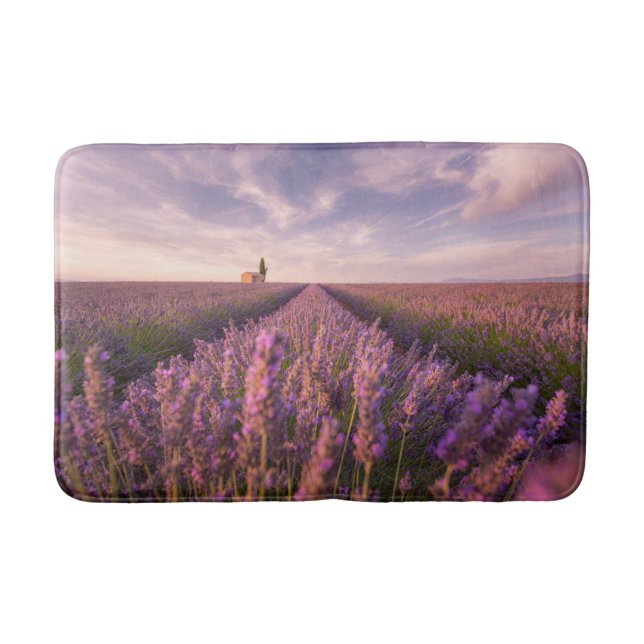 Flowers | Lavender Southern France Bath Mat (Front)