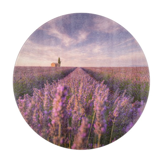 Flowers | Lavender Southern France Cutting Board (Front)