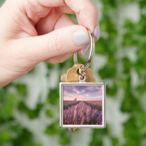 Flowers  Lavender Southern France Keychain