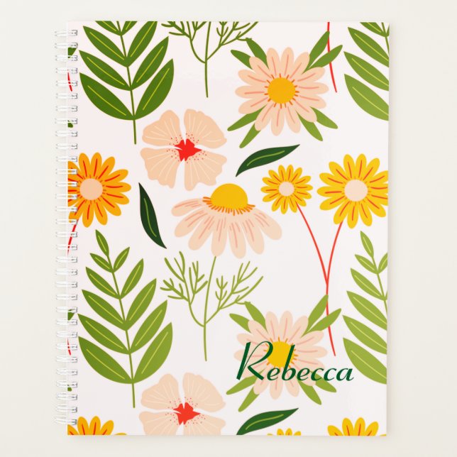 Flowers & Leaves Garden Pattern Planner (Front)