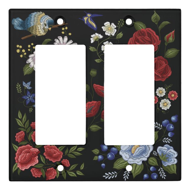 Flowers Light Switch Cover (Front)