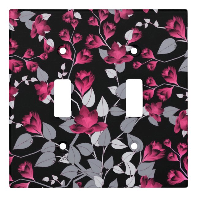 Flowers Light Switch Cover (Front)