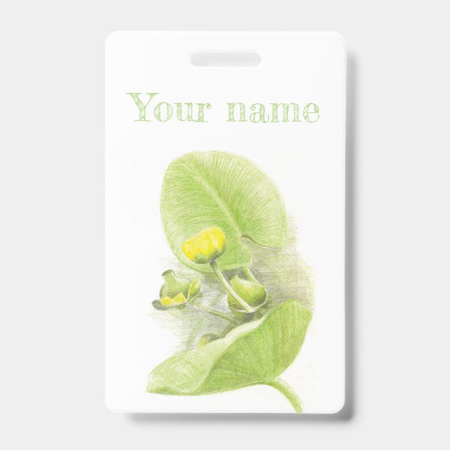 Flowers lilies badge (Front)