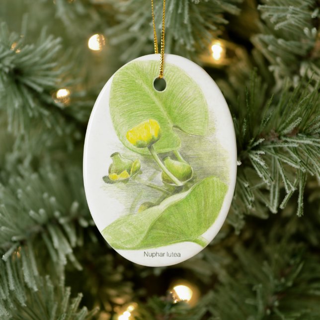 Flowers lilies ceramic ornament (Tree)