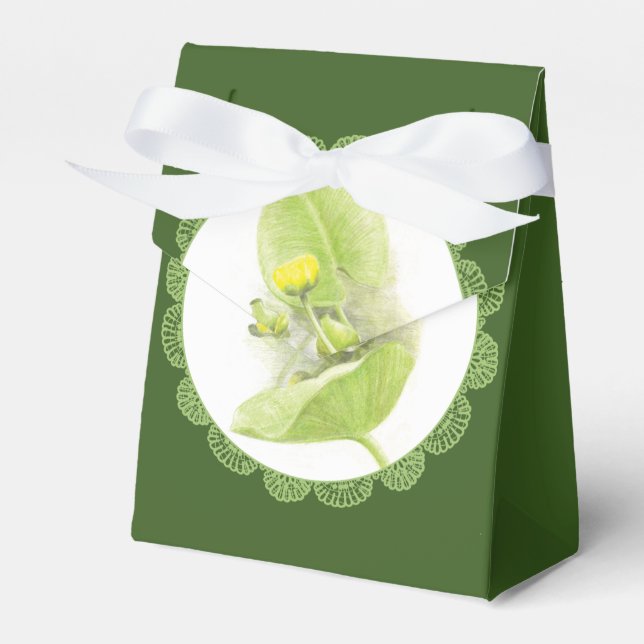 Flowers lilies favor boxes (Front Side)