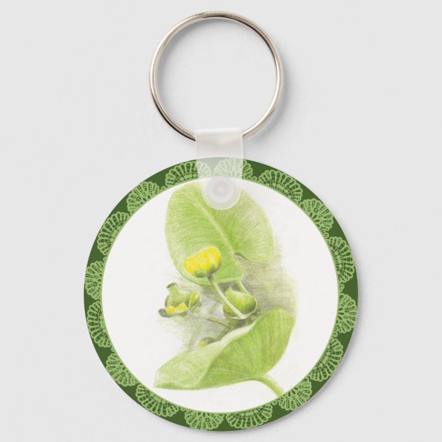 Flowers lilies keychain (Front)