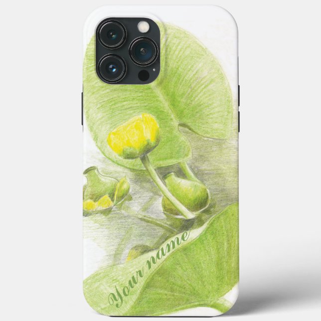 Flowers lilies  Pencil drawing Case-Mate iPhone Case (Back)