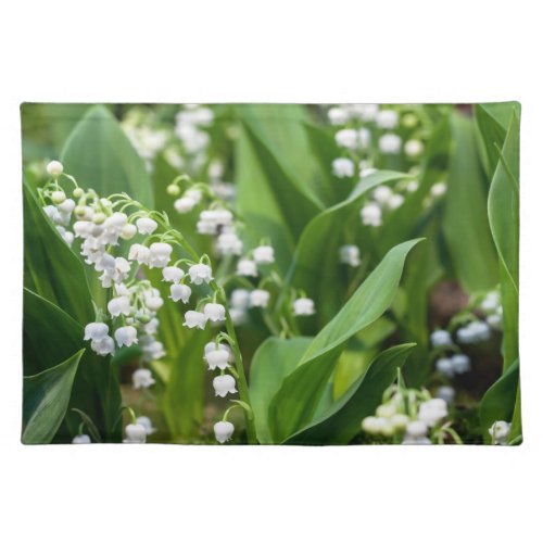Flowers  Lily of the Valley Sweden Cloth Placemat