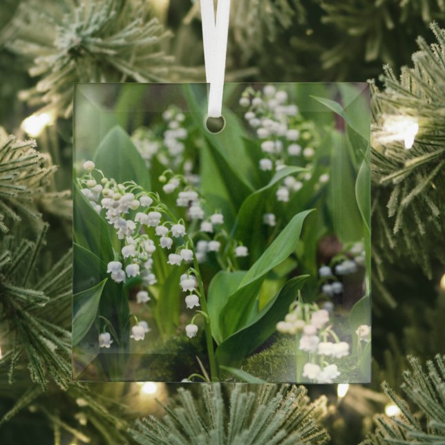 Flowers | Lily of the Valley Sweden Glass Ornament (Insitu)