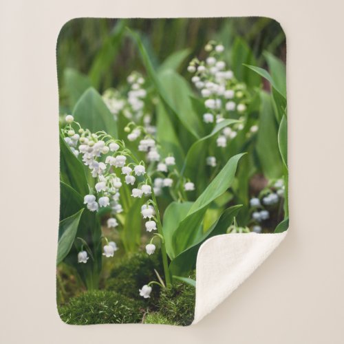 Flowers  Lily of the Valley Sweden Sherpa Blanket